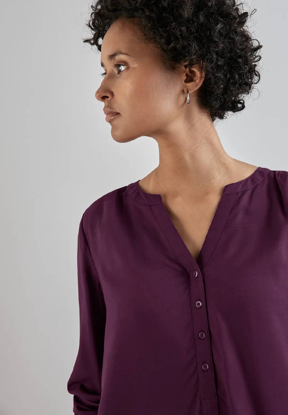 Street One Basic Bluse in Unifarbe - Style BAMIKA