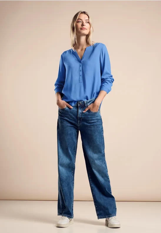 Street One Basic Bluse In Unifarbe - Style BAMIKA