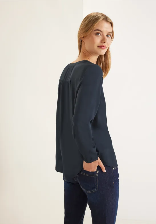 Street One Basic Bluse In Unifarbe - Style BAMIKA