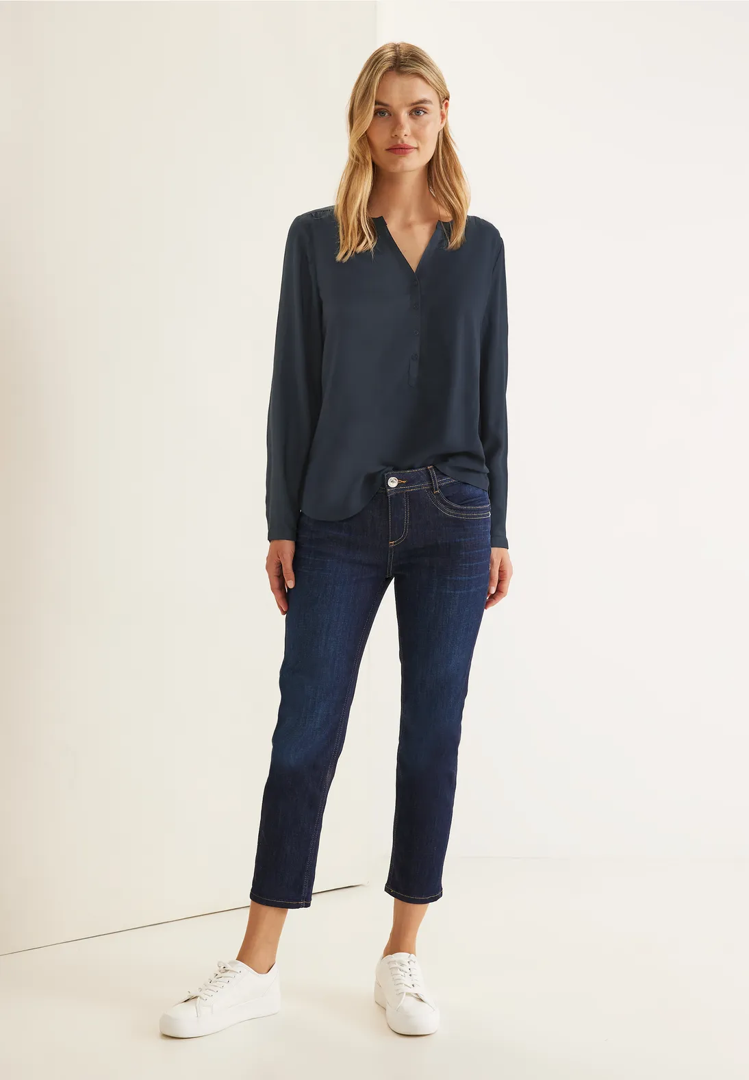 Street One Basic Bluse In Unifarbe - Style BAMIKA