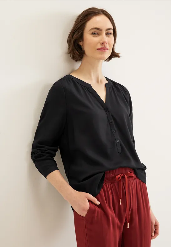 Street One Basic Bluse In Unifarbe - Style BAMIKA