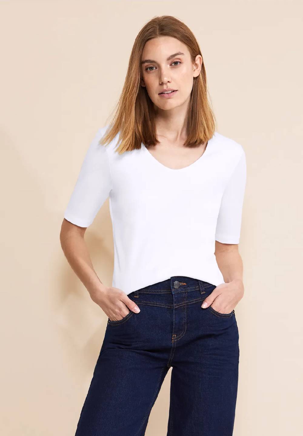 Street One Basic Kurzarmshirt - Style PALMIRA