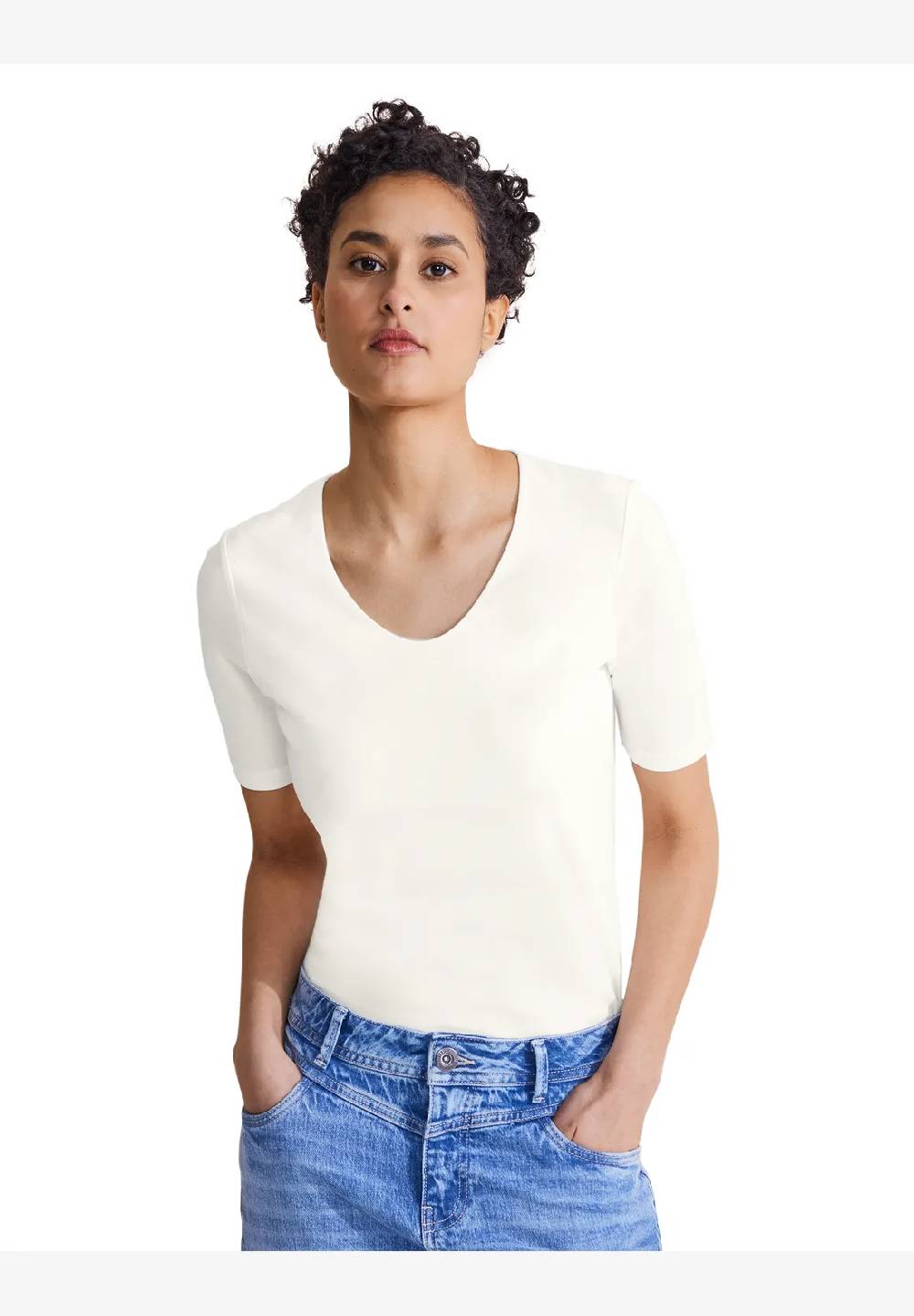 Street One Basic Kurzarmshirt - Style PALMIRA