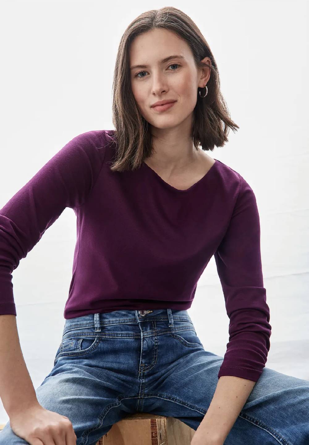 Street One Basic Langarmshirt - Style LANEA