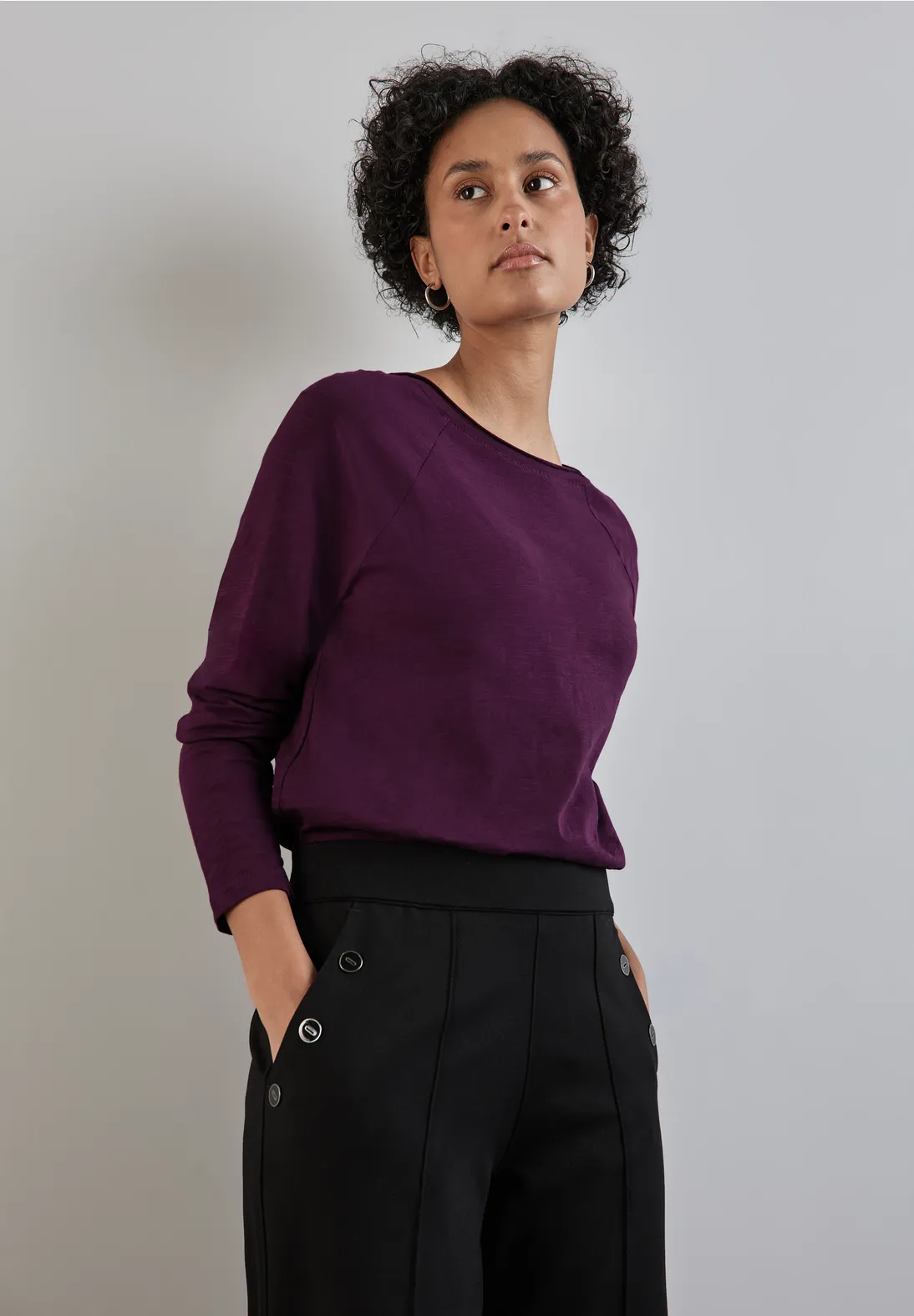 Street One Basic Langarmshirt - Style MINA