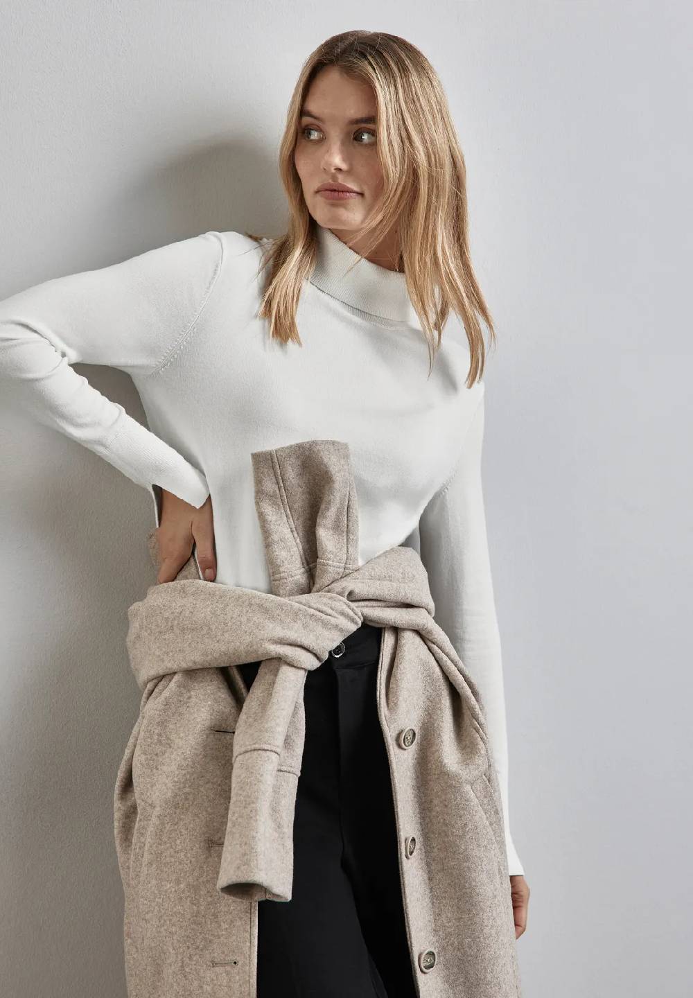 Street One Basic Rollkragen-Pullover