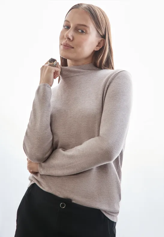 Street One Basic Rollkragen-Pullover