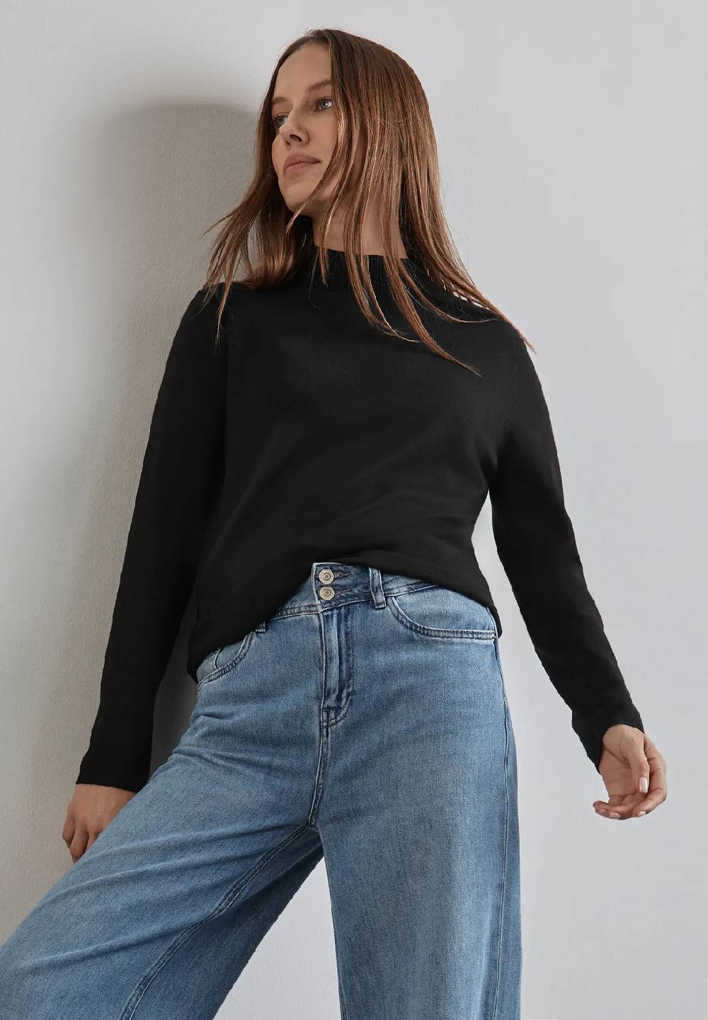 Street One Basic Rollkragen-Pullover