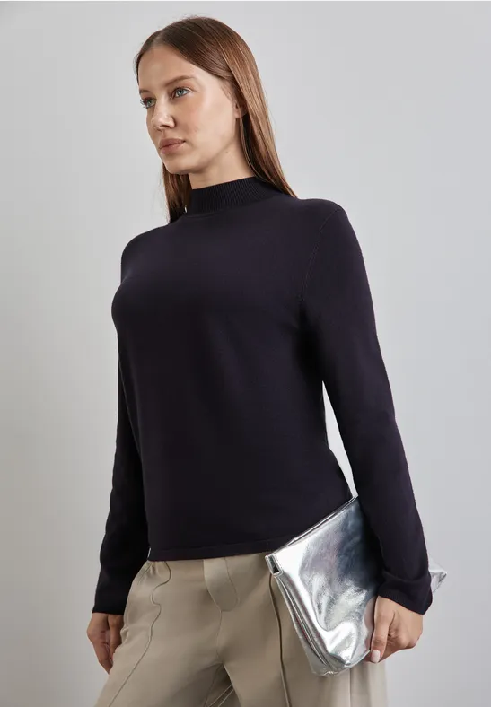 Street One Basic Rollkragen-Pullover