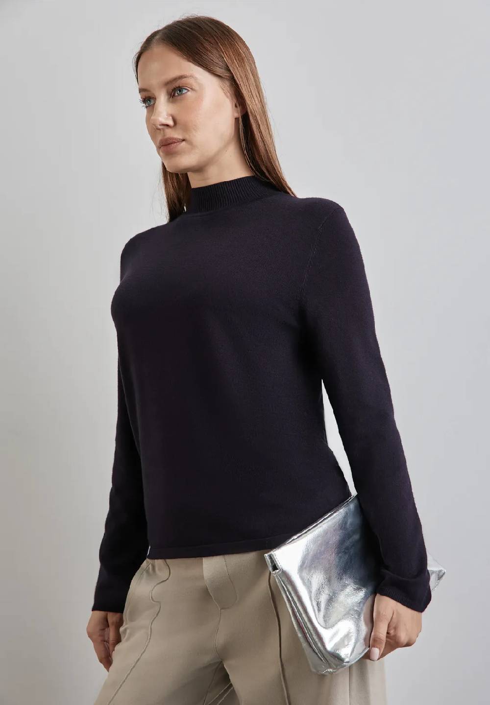 Street One Basic Rollkragen-Pullover
