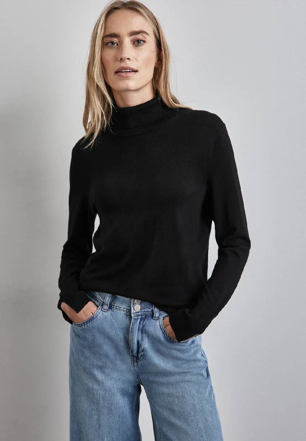 Street One Basic Rollkragen-Pullover