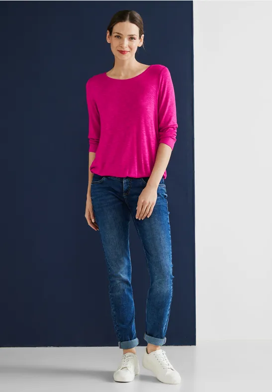 Street One Basic Shirt In Unifarbe
