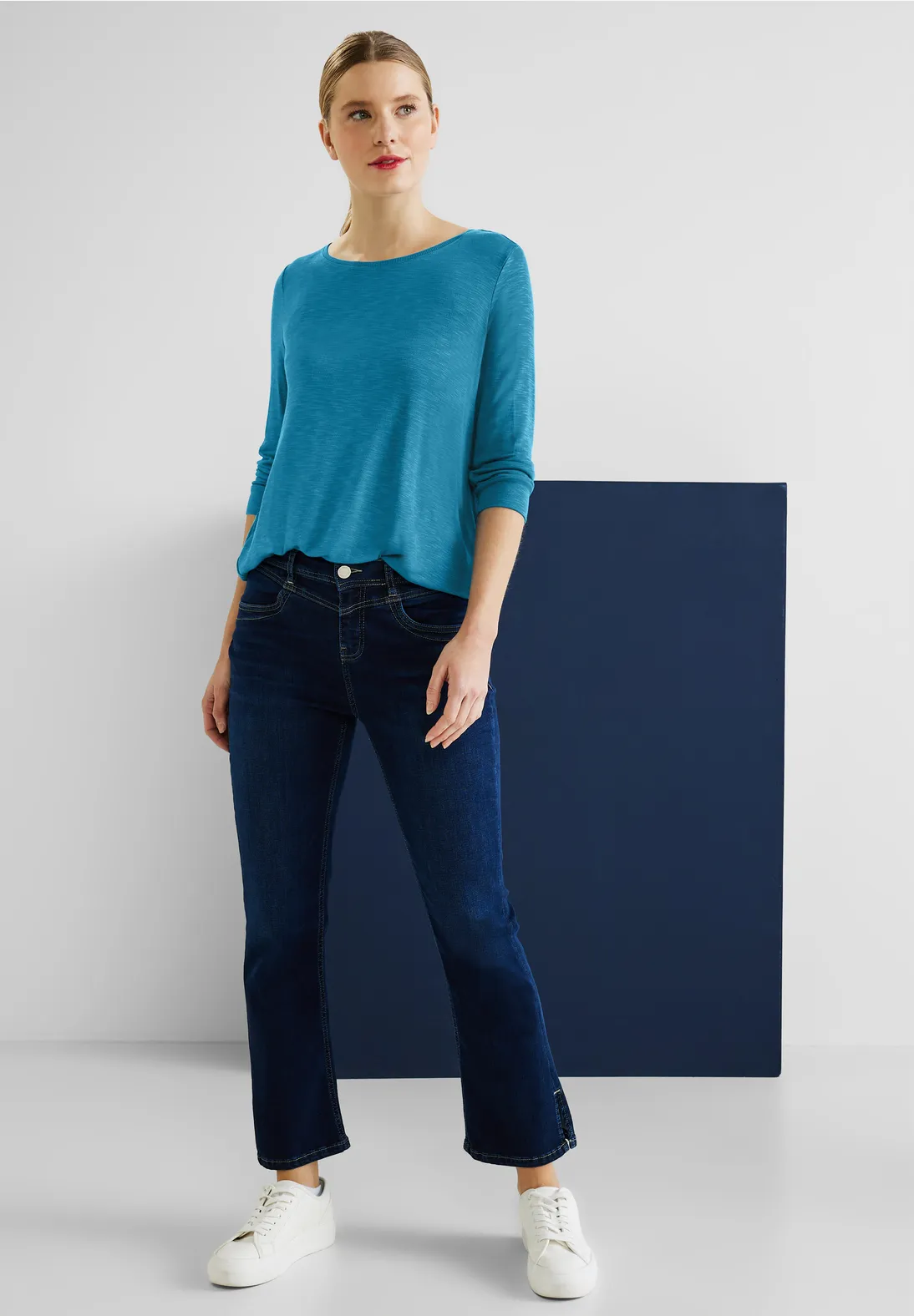 Street One Basic Shirt in Unifarbe