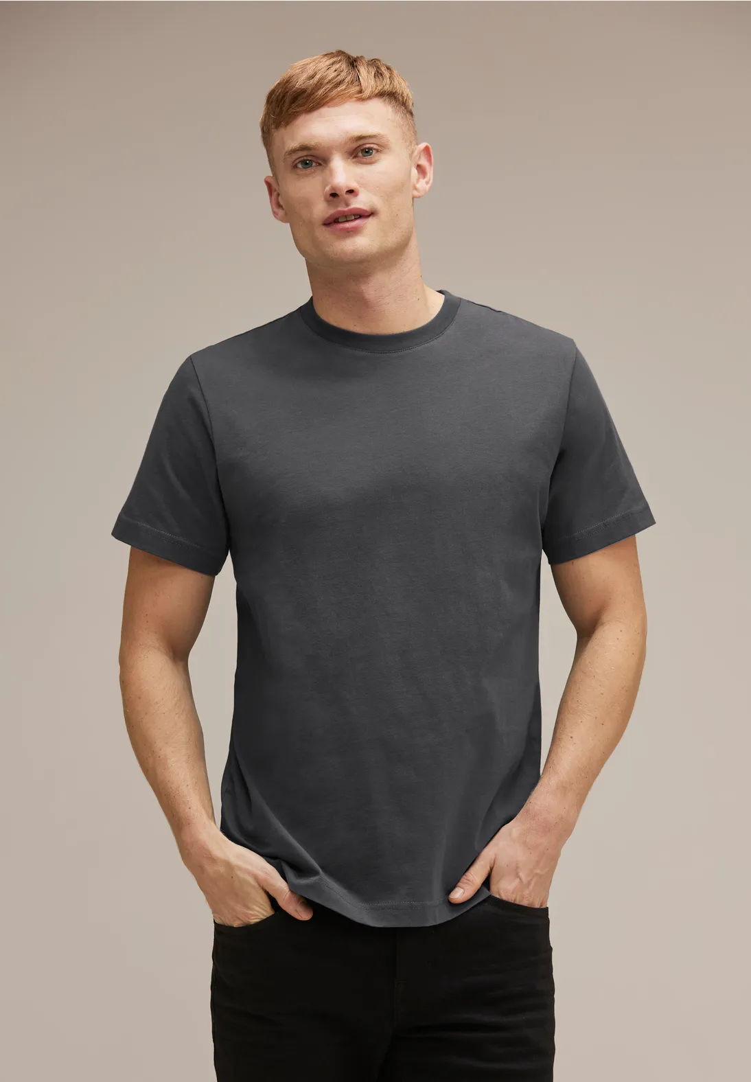 Street One Basic T-Shirt in Unifarbe