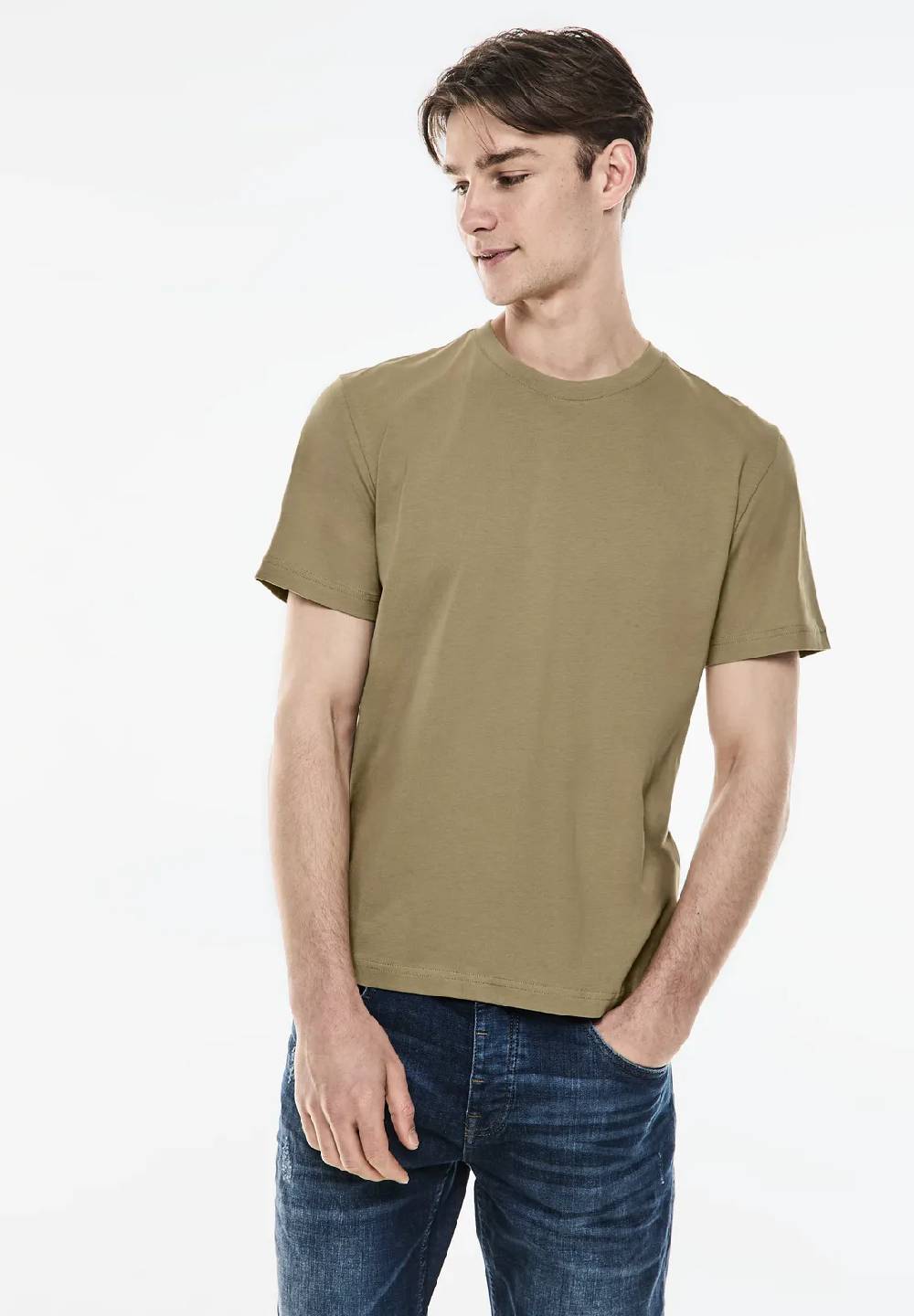 Street One Basic T-Shirt in Unifarbe