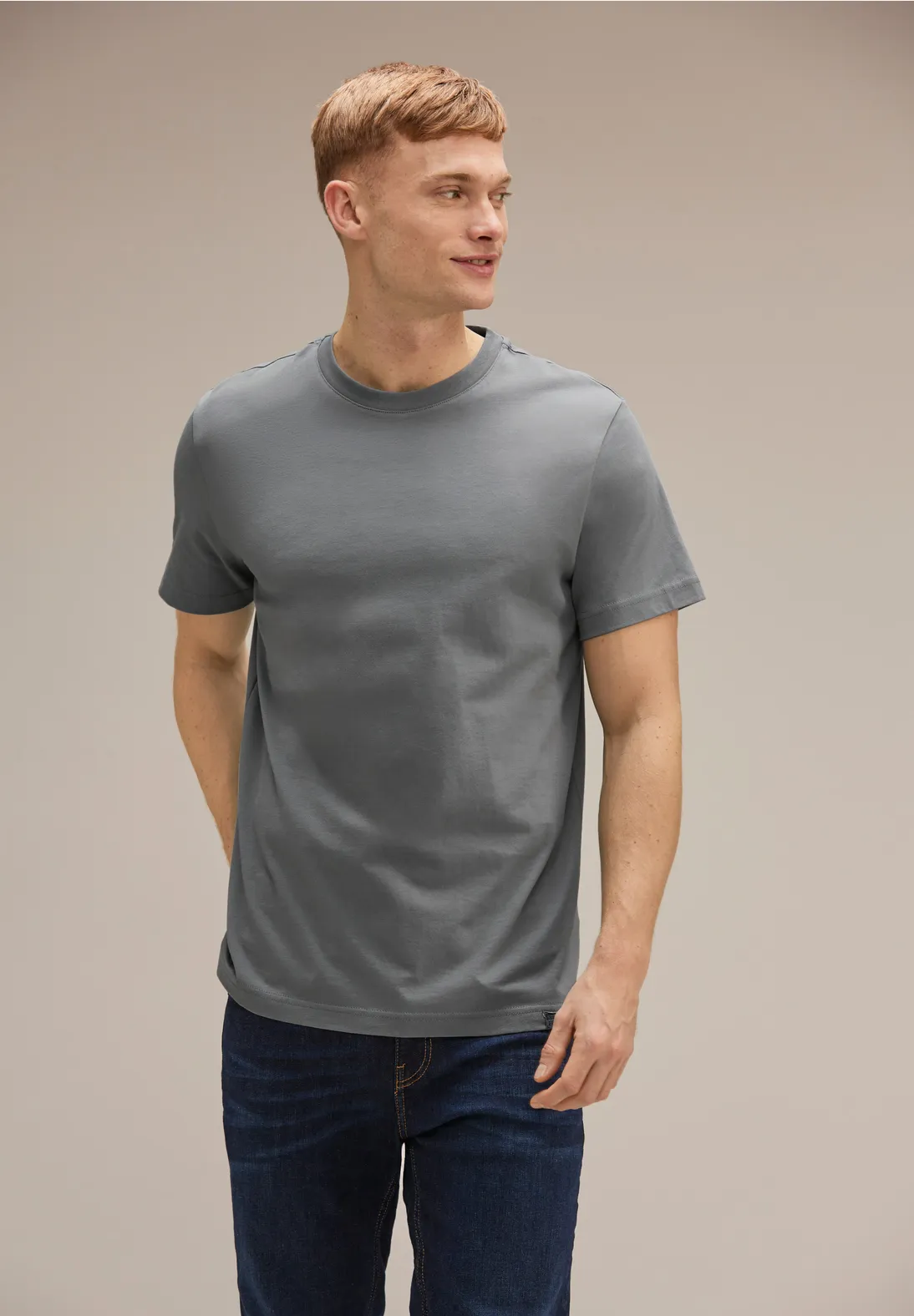 Street One Basic T-Shirt in Unifarbe