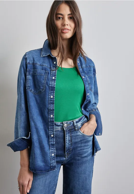 Street One Basic T-Shirt Mit 3/4 Arm - Style PANIA