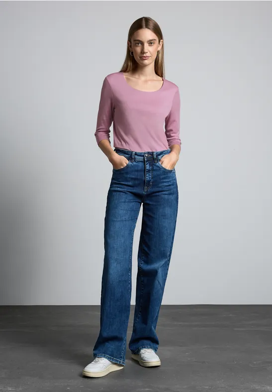 Street One Basic T-Shirt Mit 3/4 Arm - Style PANIA