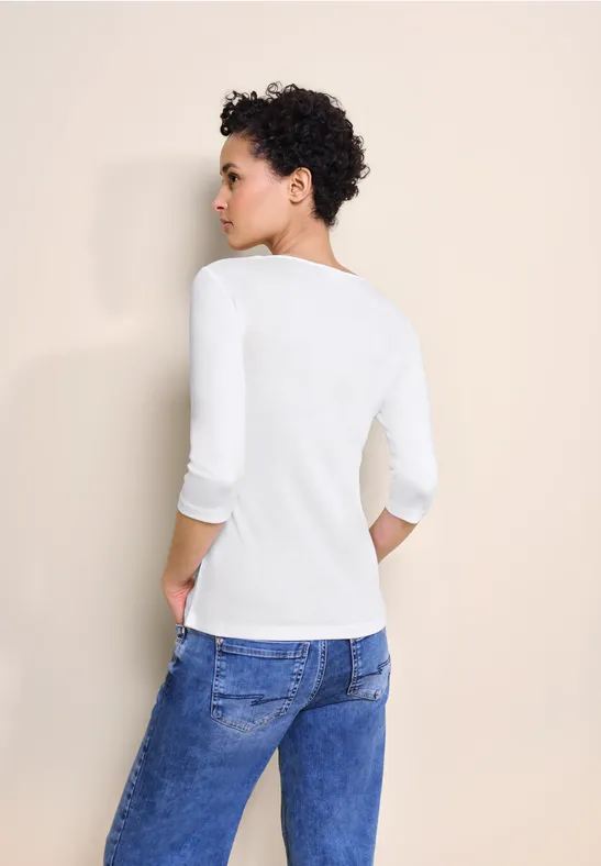 Street One Basic T-Shirt Mit 3/4 Arm - Style PANIA