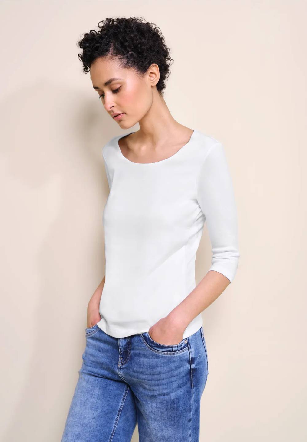Street One Basic T-Shirt mit 3/4 Arm - Style PANIA