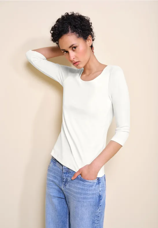 Street One Basic T-Shirt Mit 3/4 Arm - Style PANIA