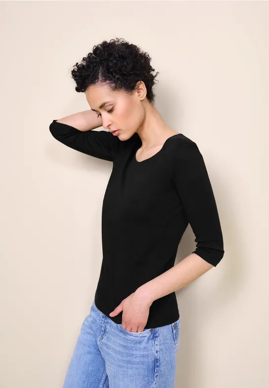Street One Basic T-Shirt Mit 3/4 Arm - Style PANIA
