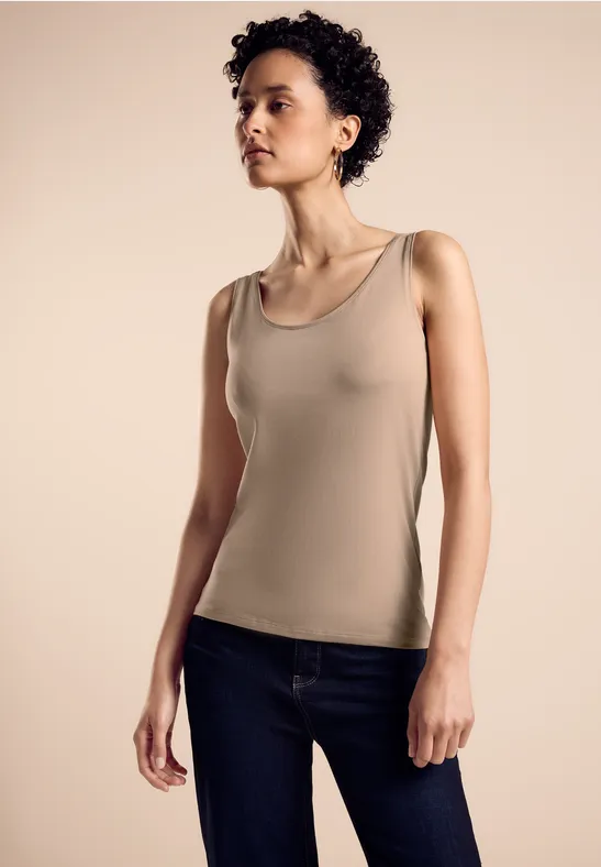 Street One Basic Top In Unifarbe - Style ANNI