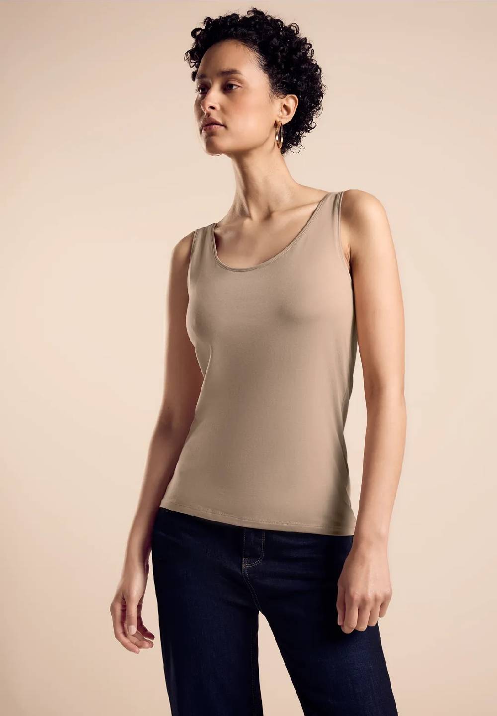 Street One Basic Top in Unifarbe - Style ANNI