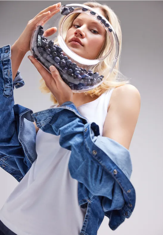 Street One Basic Top In Unifarbe - Style ANNI