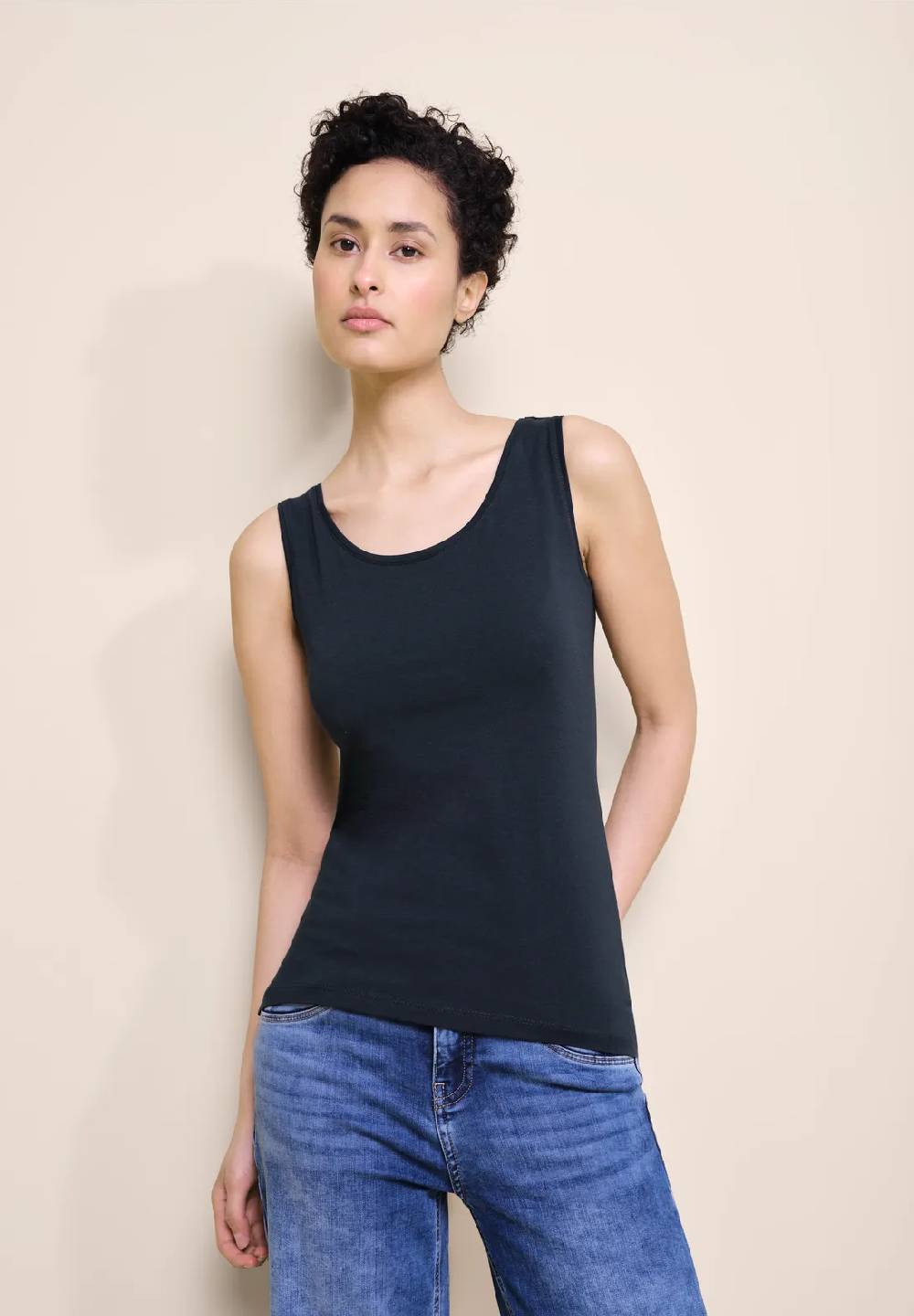 Street One Basic Top in Unifarbe - Style ANNI