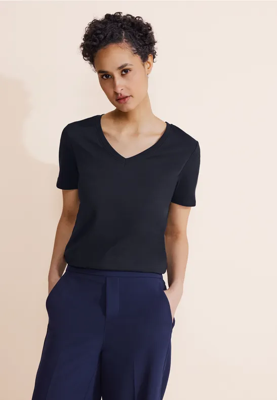 Street One Basic V-Neck Shirt