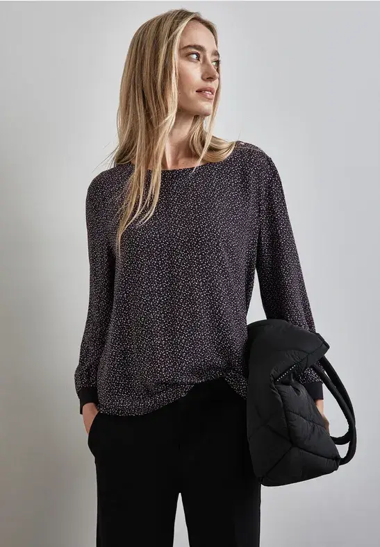 Street One Bedruckte Bluse Mit Knöpfen