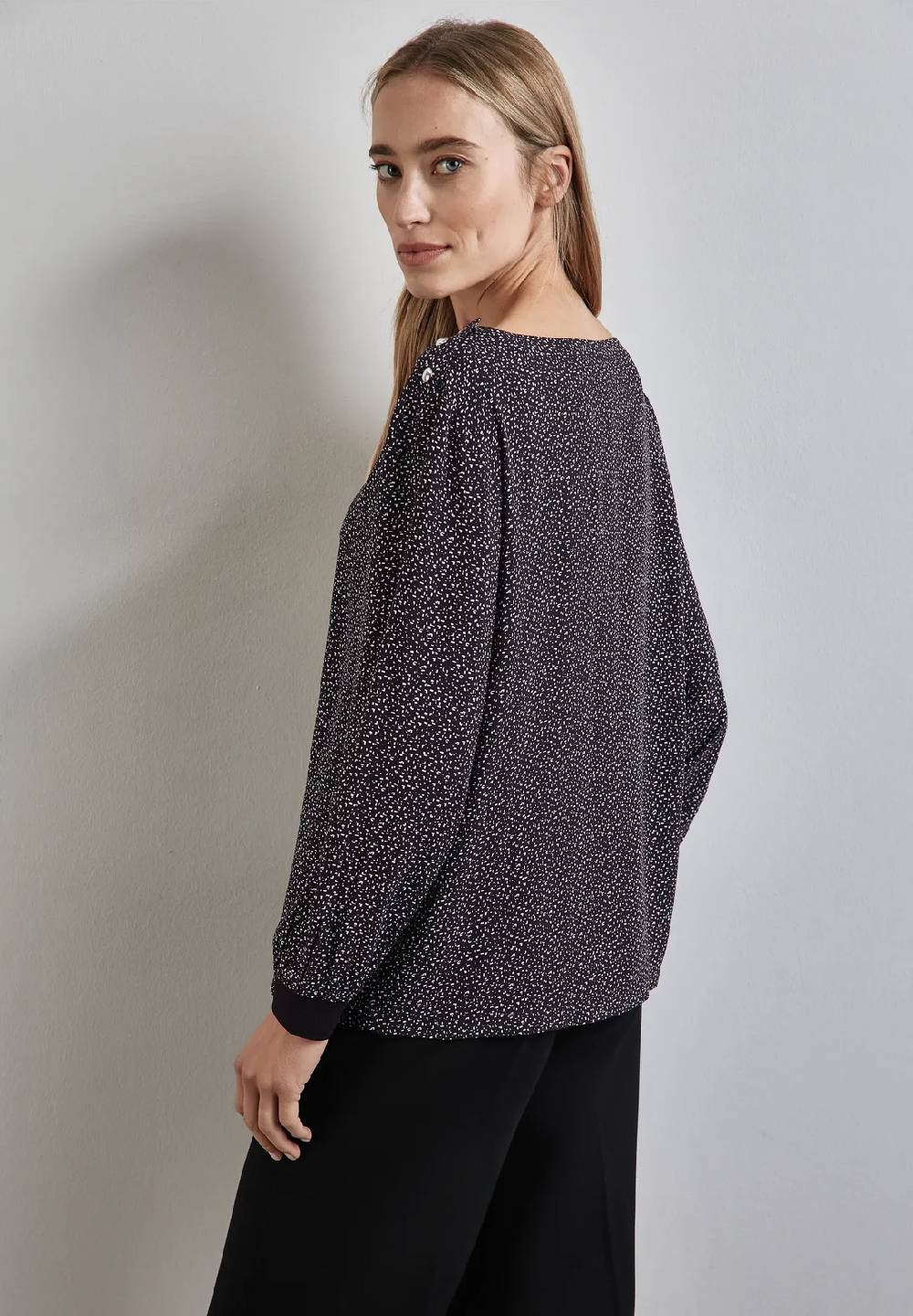 Street One Bedruckte Bluse Mit Knöpfen