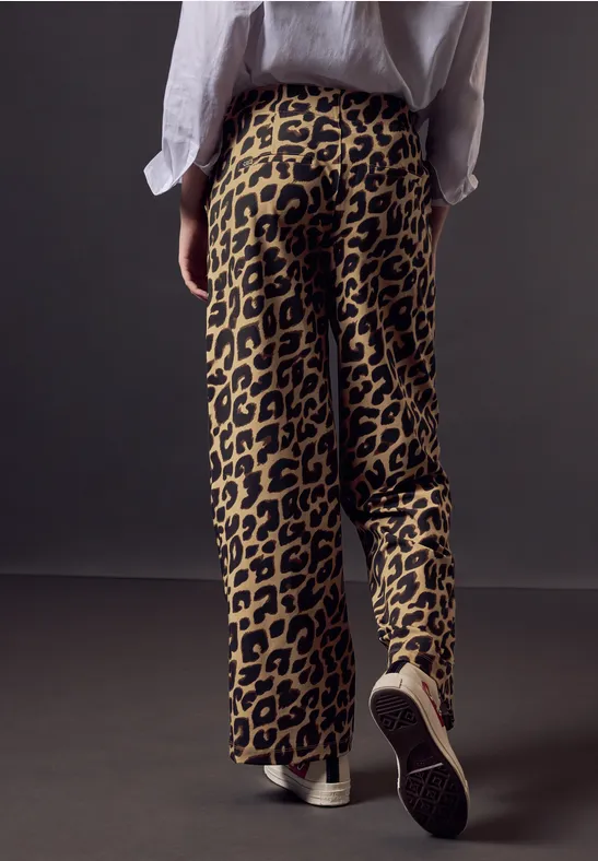 Street One Bedruckte Wide Leg Hose