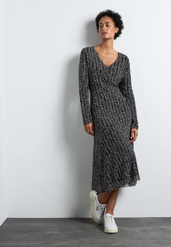 Street One Bedrucktes Mesh-Kleid