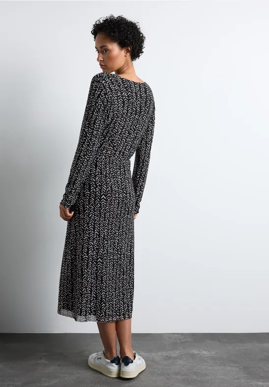 Street One Bedrucktes Mesh-Kleid