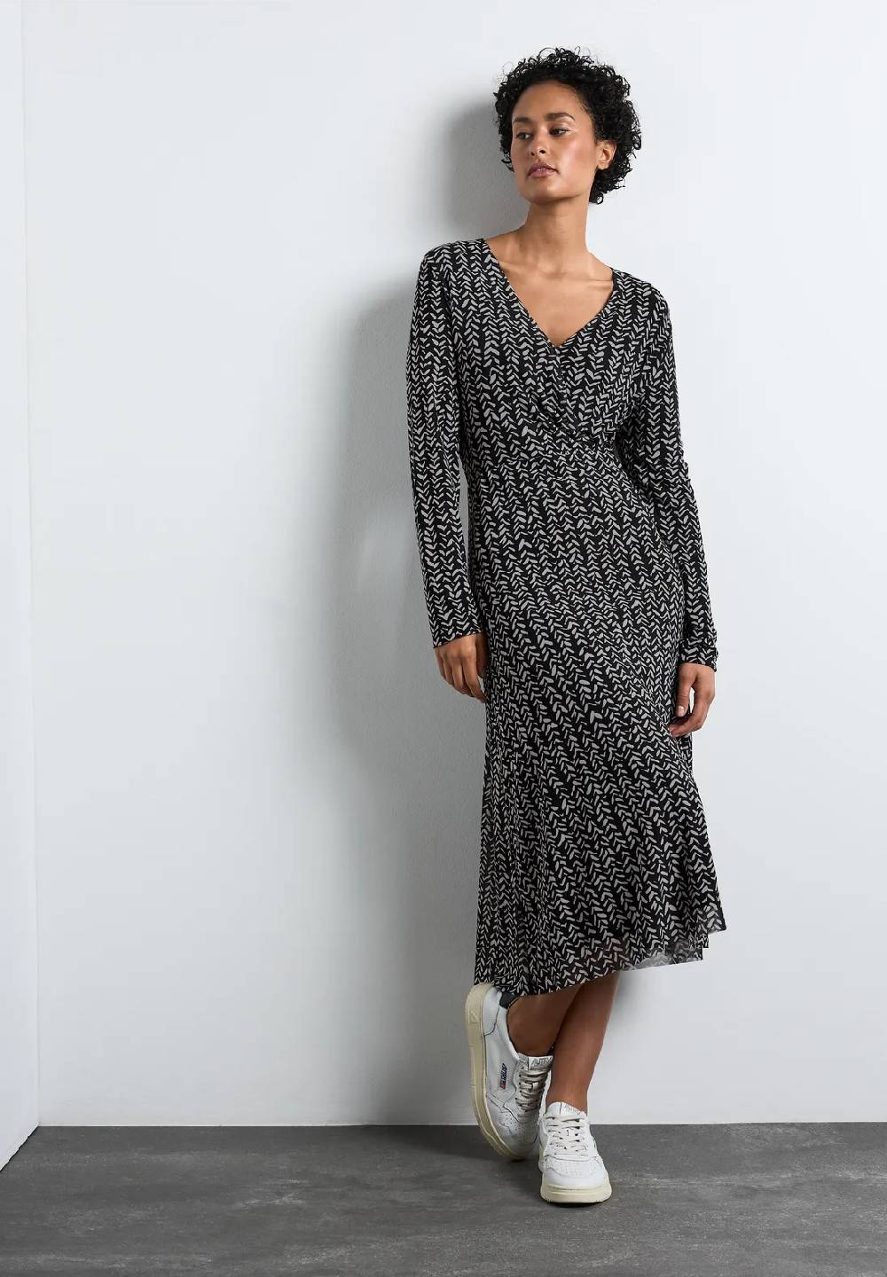 Street One Bedrucktes Mesh-Kleid