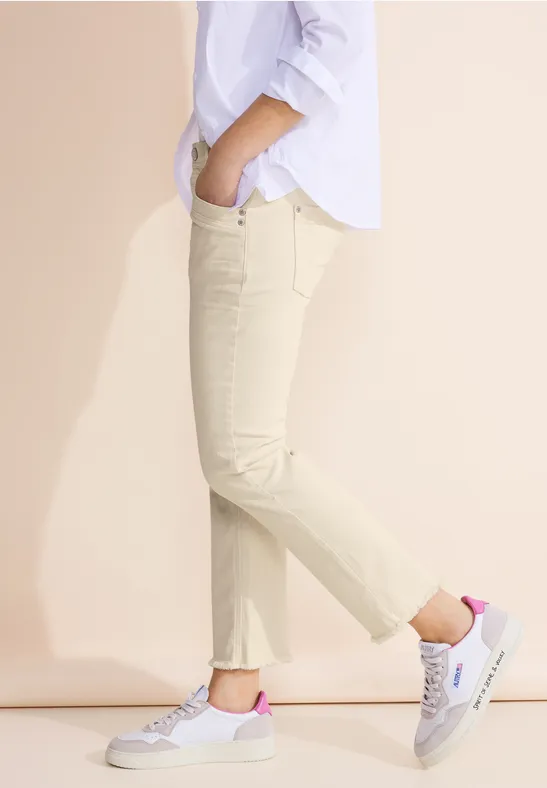 Street One Beige Slim Fit Jeans - Style TILLY