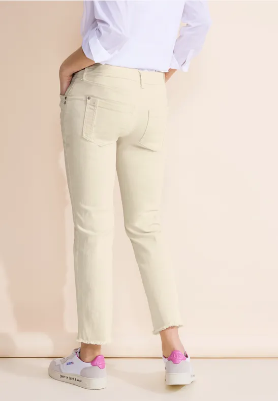 Street One Beige Slim Fit Jeans - Style TILLY