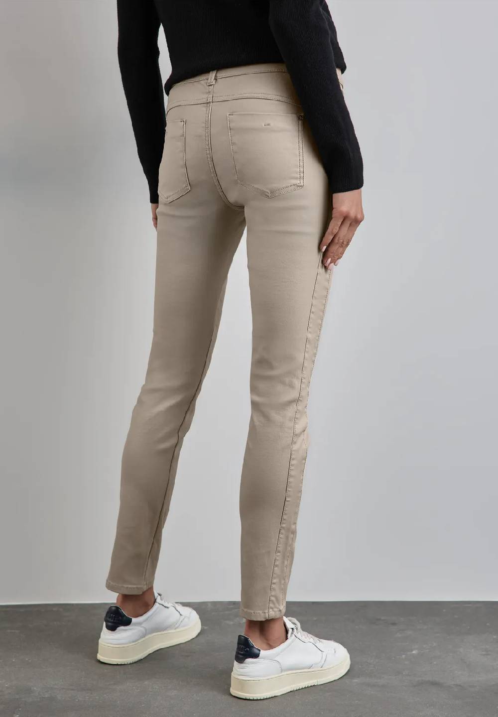 Street One Beschichtete Slim Fit Hose - Style YORK