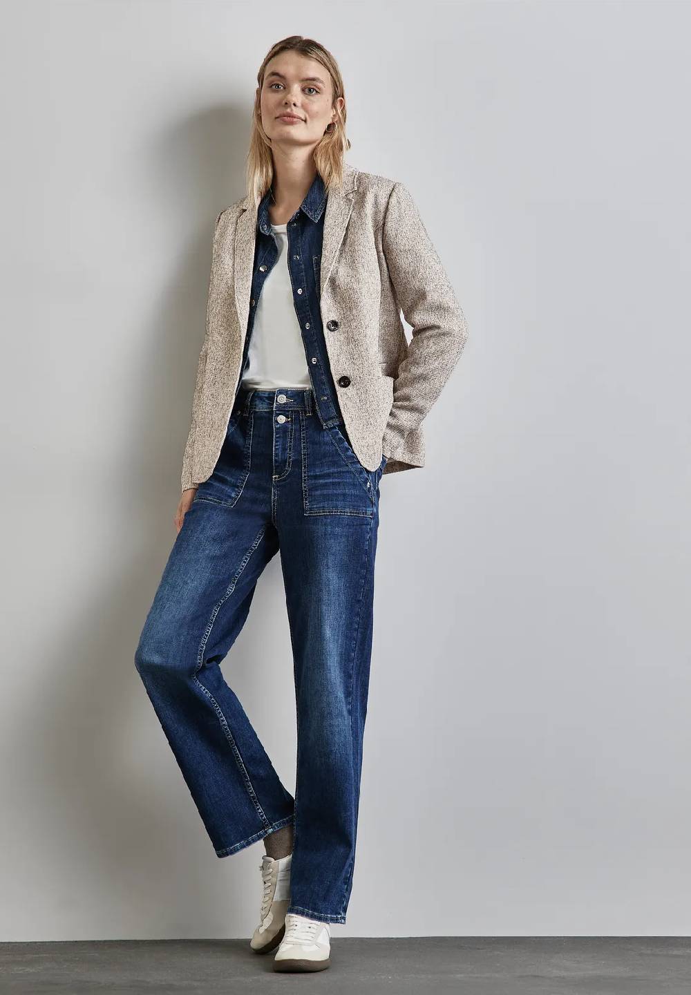 Street One Blazer im Melange-Look