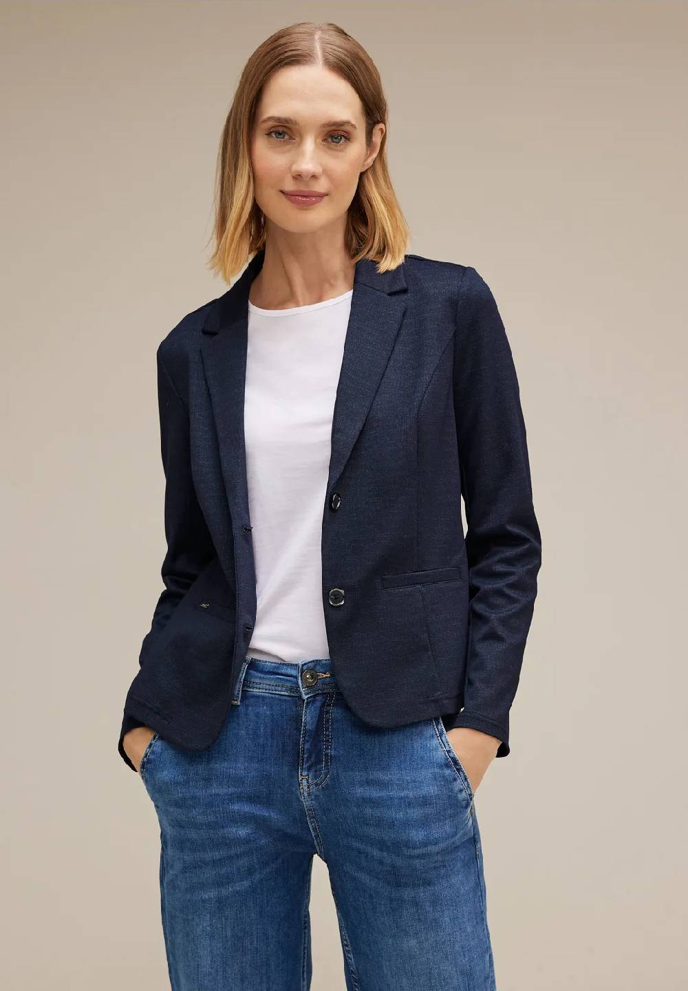 Street One Blazer in Melangeoptik