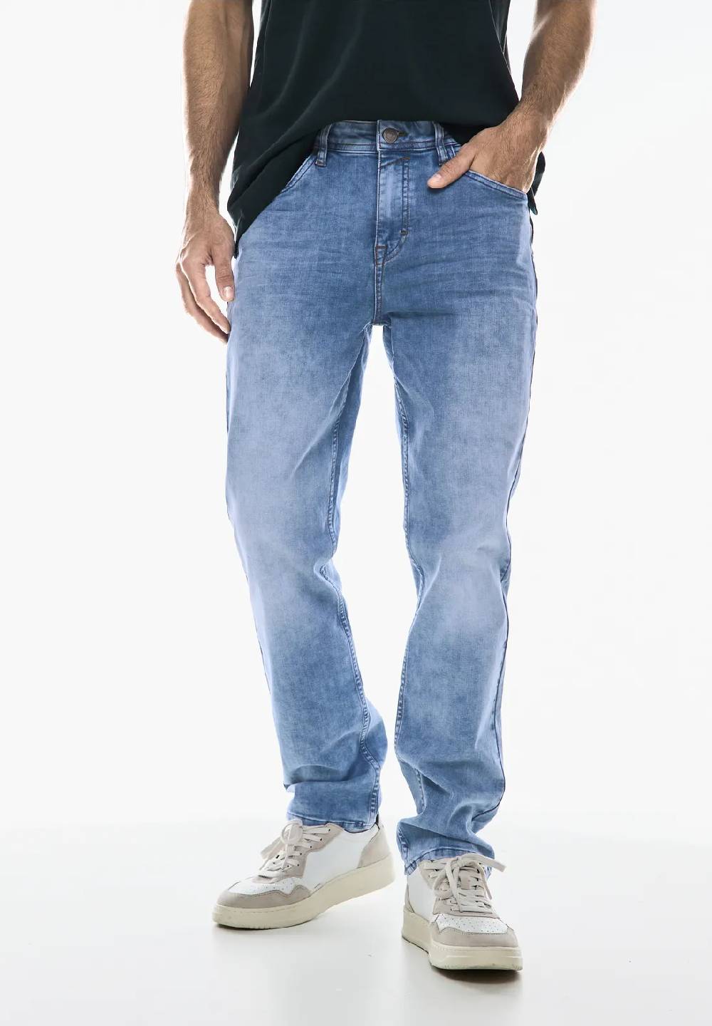 Street One Bleached Regular Fit Jeans - Style SURFER