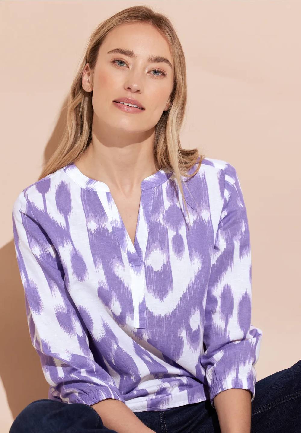 Street One Bluse aus Leinenmischung