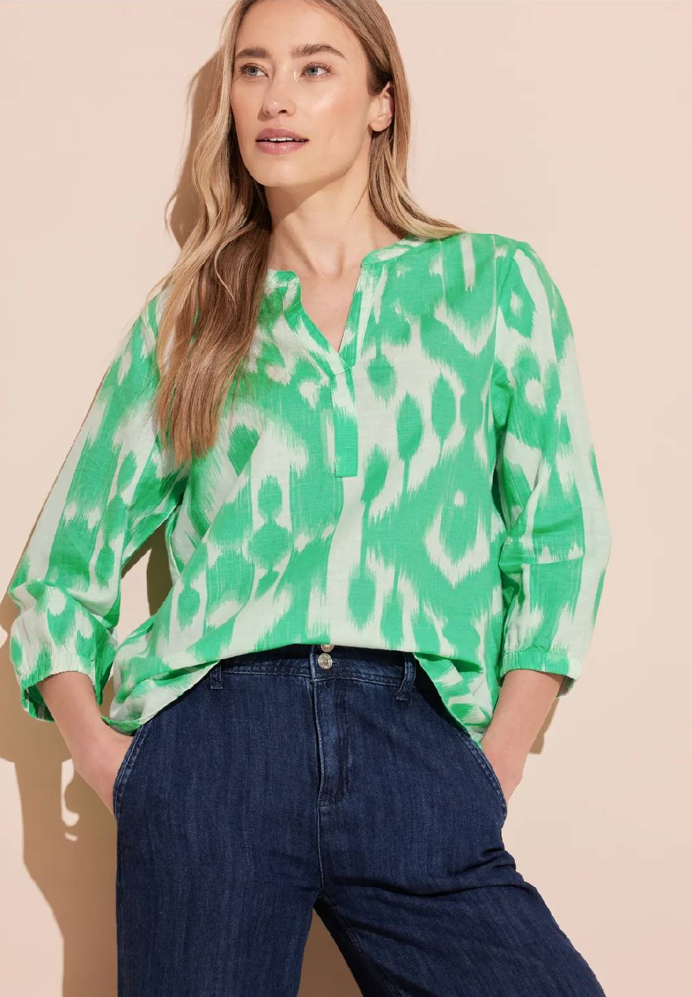 Street One Bluse aus Leinenmischung