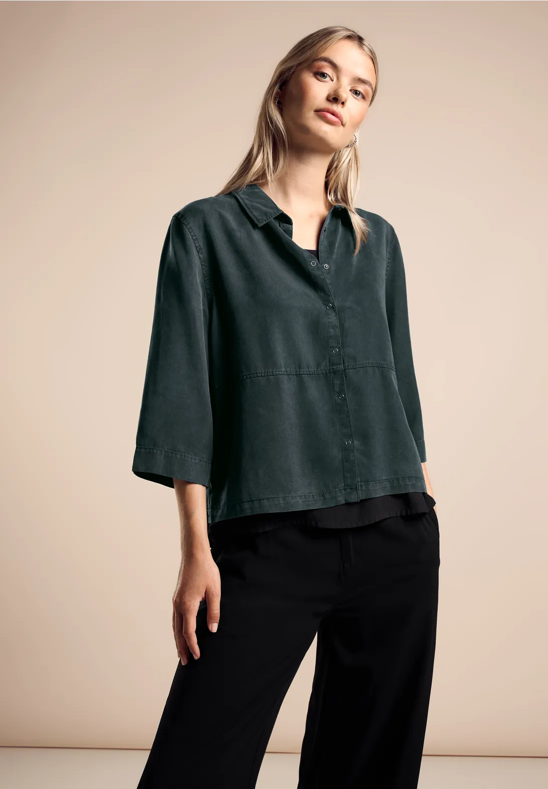 Street One Bluse im Washed-Look
