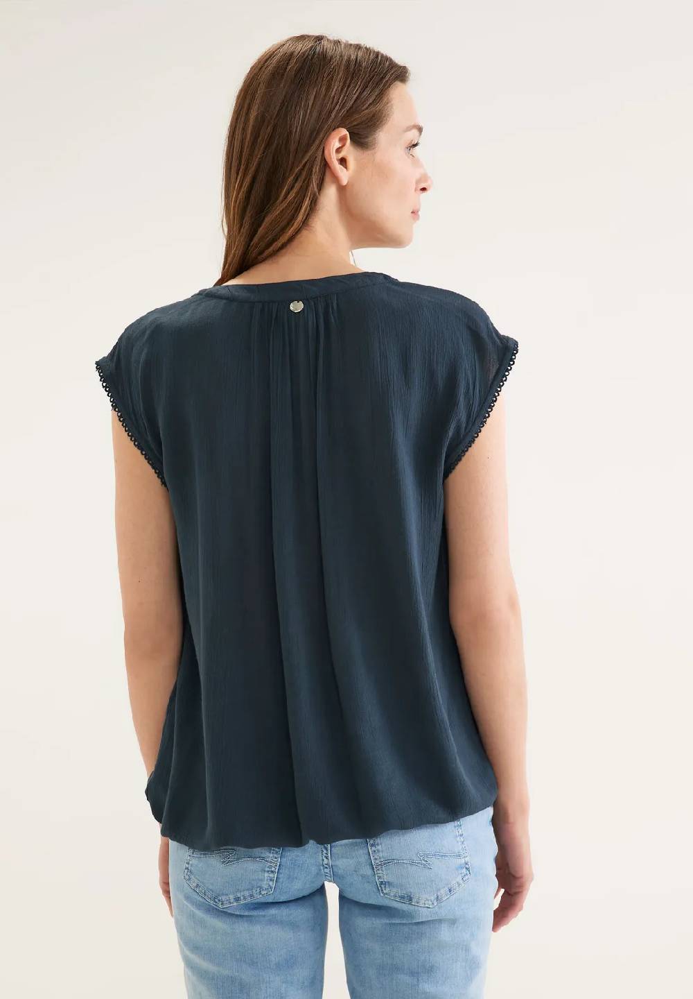 Street One Bluse In Crinkle Optik