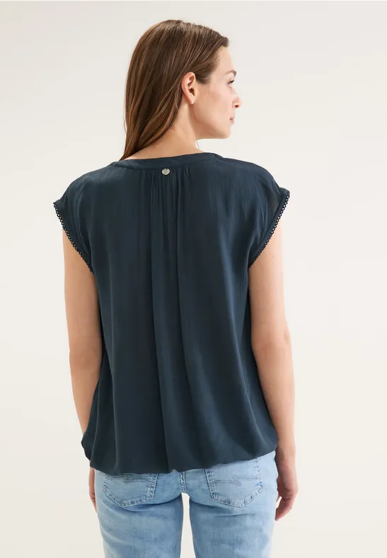 Street One Bluse In Crinkle Optik