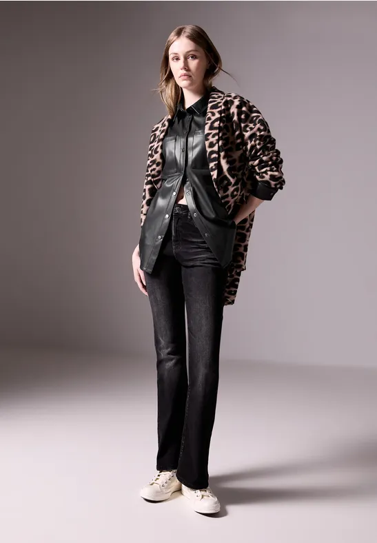 Street One Bluse In Leder-Optik