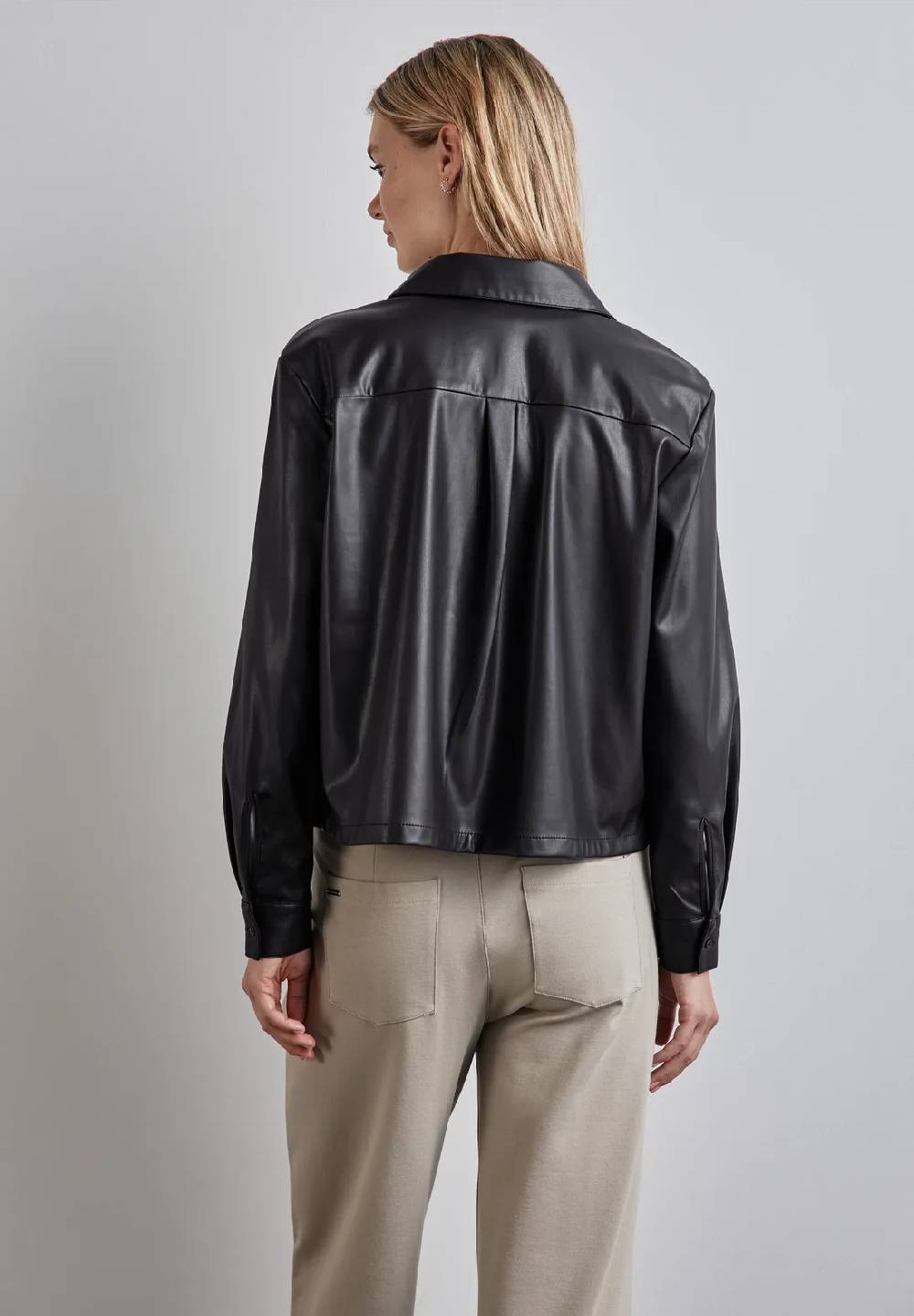 Street One Bluse In Leder-Optik
